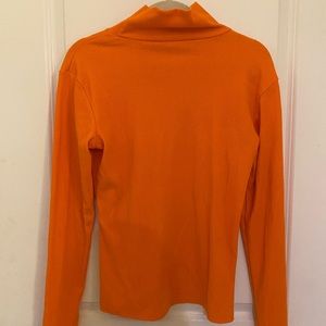Orange turtleneck sweater size L